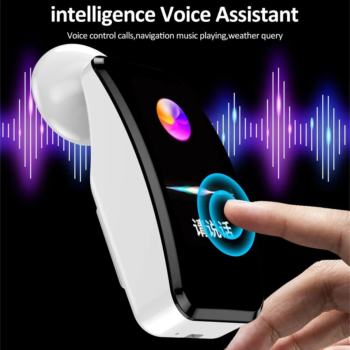 1.08 Inch Waterproof Smart Watch With Bluetooth Call