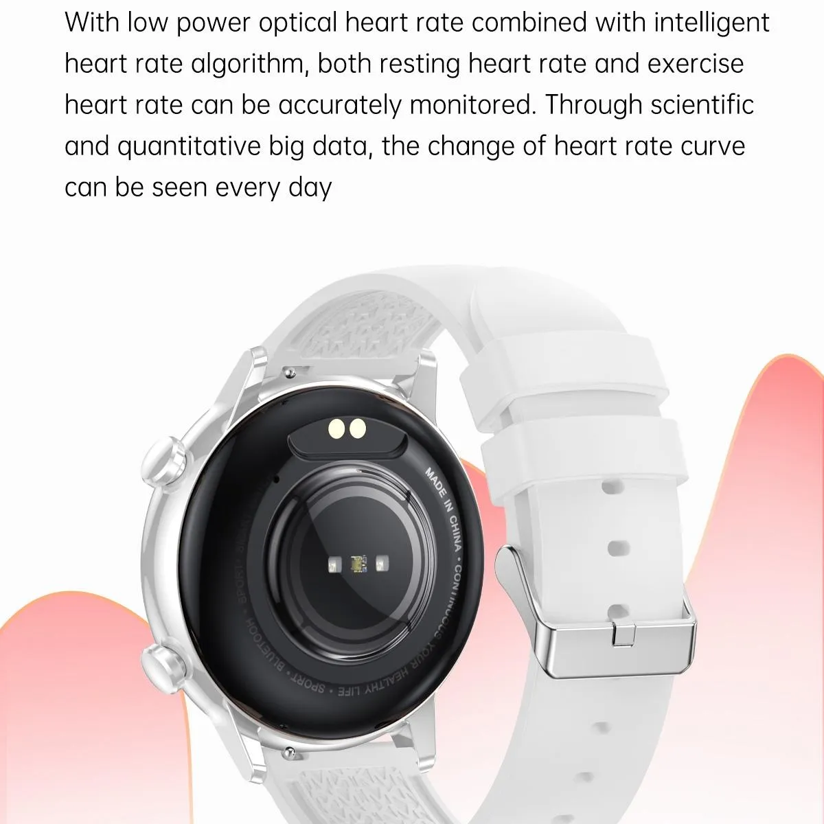 1.1 Inch Smart Stainless Steel Band Watch Support Bluetooth Call / Blood Oxygen Monitoring