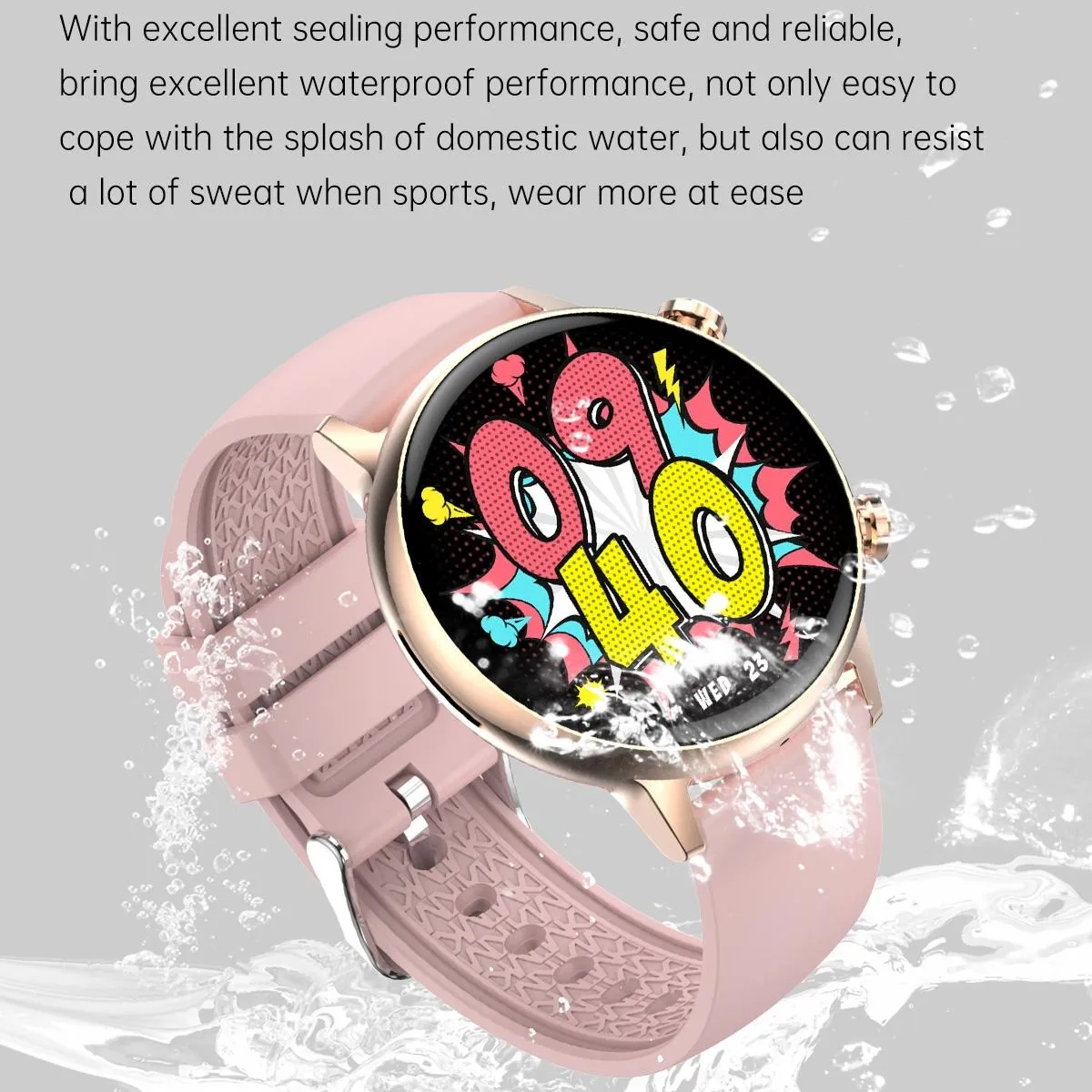 1.1 Inch Smart Stainless Steel Band Watch Support Bluetooth Call / Blood Oxygen Monitoring