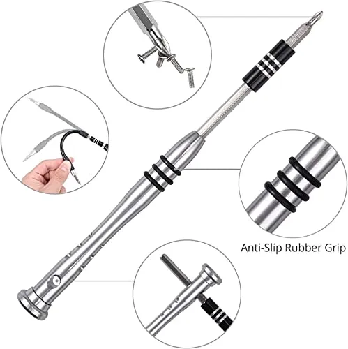 110 in 1 Precision Screwdriver Set, Magnetic Repair Tool Kit, Mini Screwdriver Set for iPhone Cellphone MacBook Tablet PC Watch Glasses Electronics DIY Hand Work
