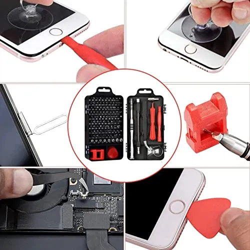 110 in 1 Precision Screwdriver Set, Magnetic Repair Tool Kit, Mini Screwdriver Set for iPhone Cellphone MacBook Tablet PC Watch Glasses Electronics DIY Hand Work