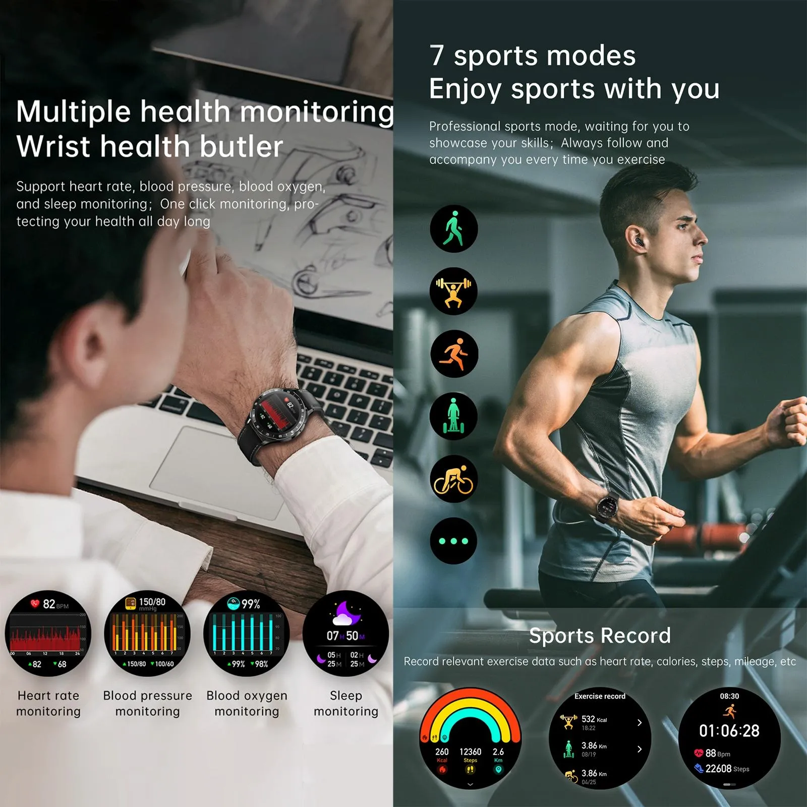 1.39 Inch Waterproof Bracelet Support Bluetooth Call / Nfc / Heart Rate