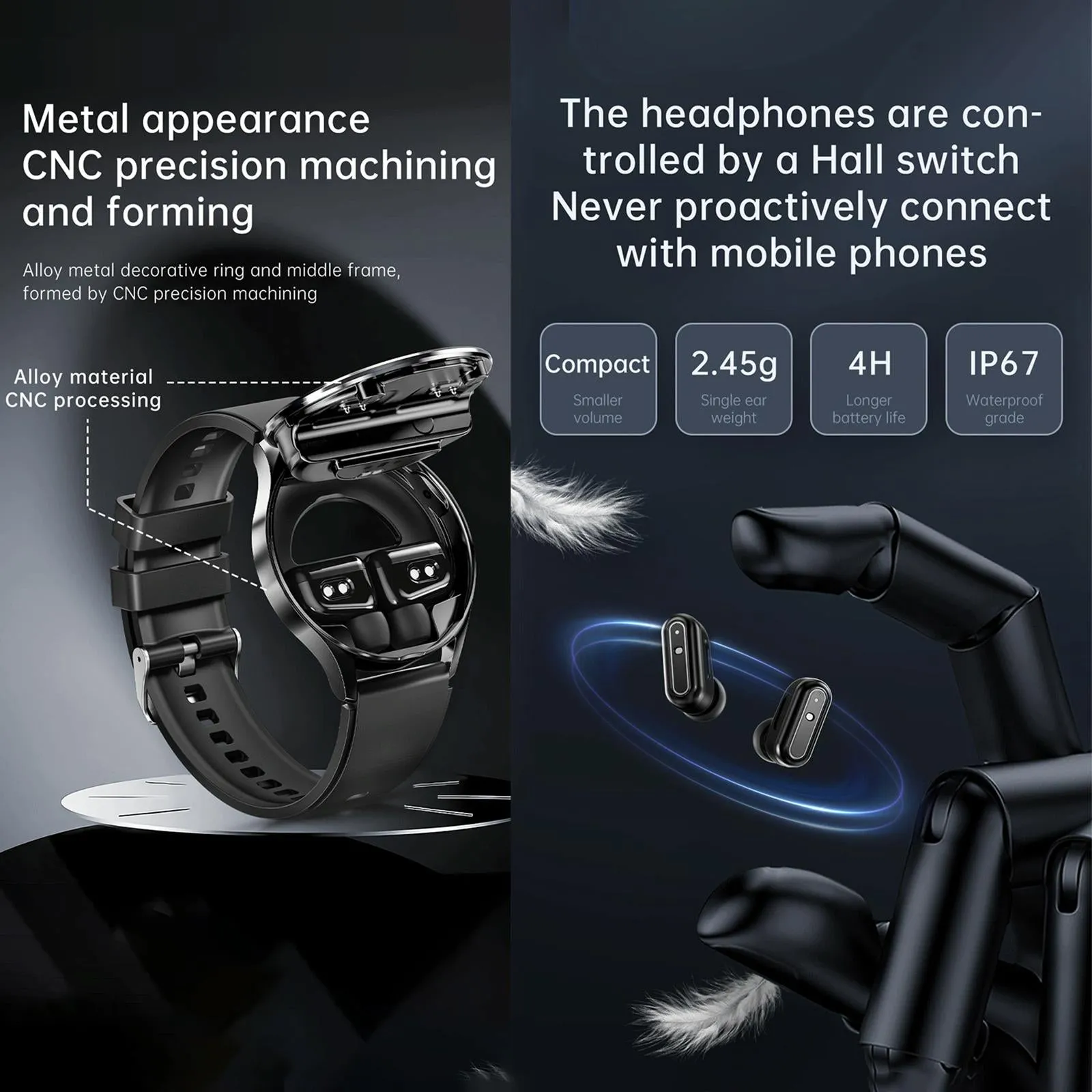 1.39 Inch Waterproof Bracelet Support Bluetooth Call / Nfc / Heart Rate