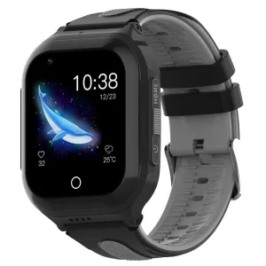 1.4 Inch 4G Gps   Wifi   Lbs Positioning Children Calling Watch With Sos Function - Black