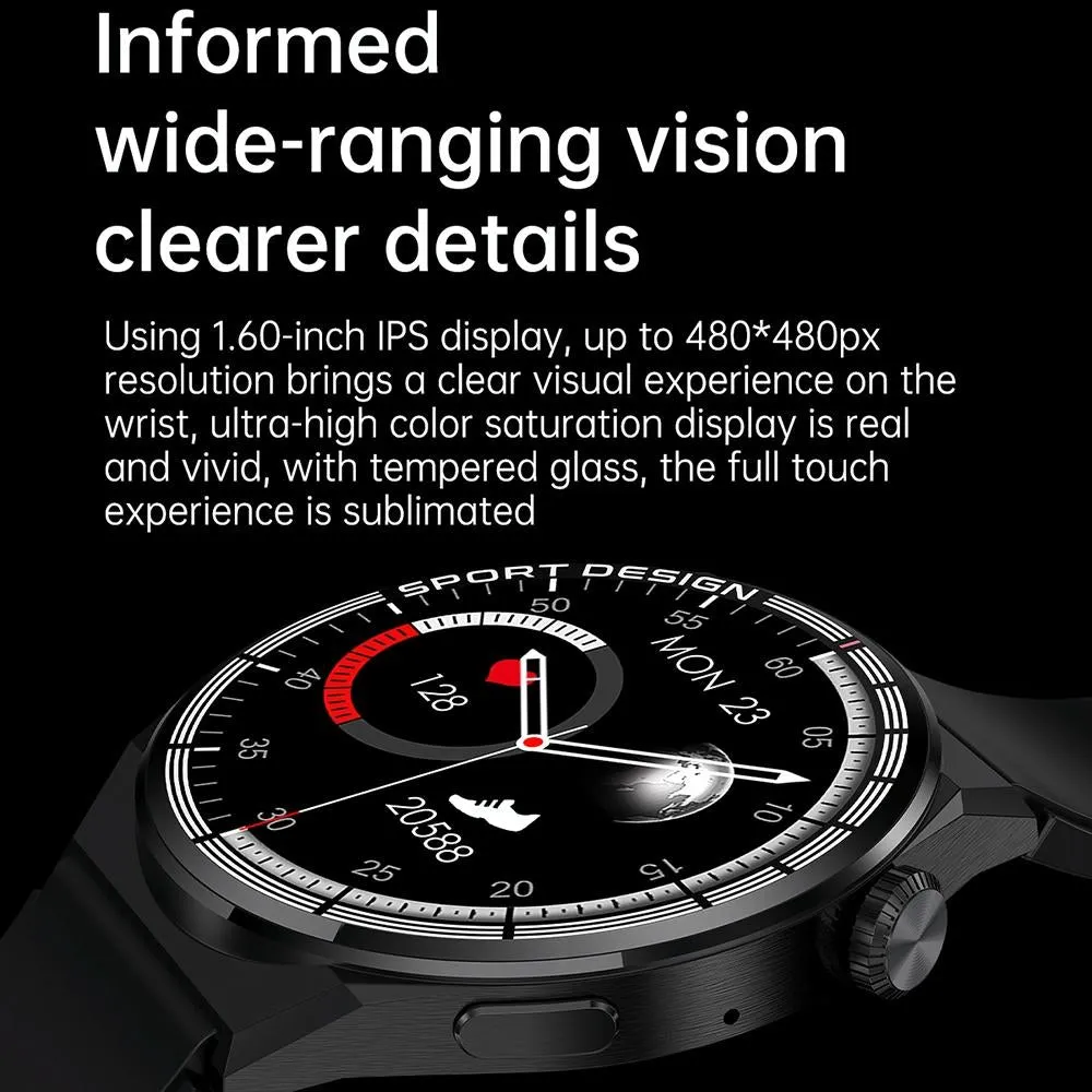 1.6 Inch Waterproof Smart Watch With Bluetooth Call & Nfc