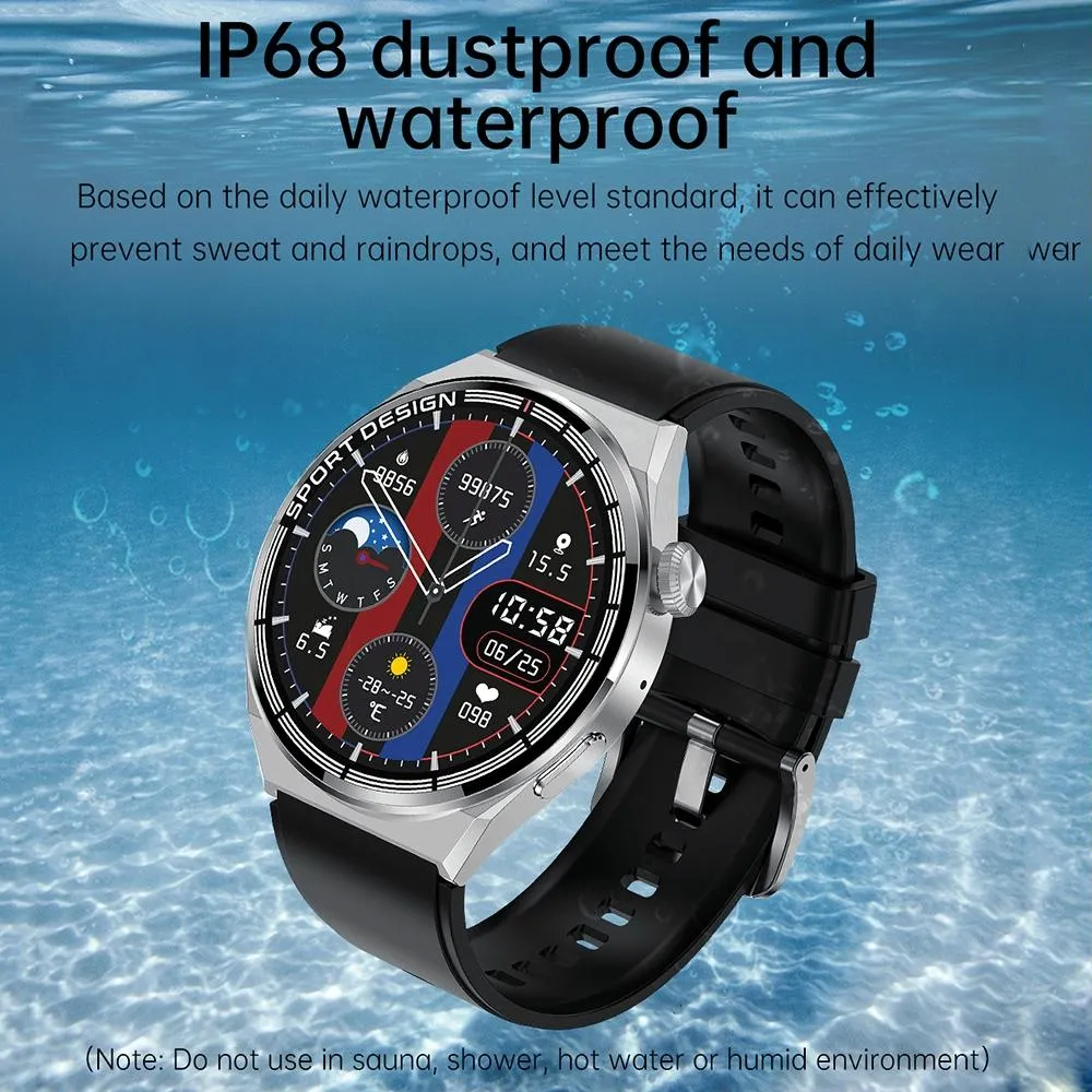 1.6 Inch Waterproof Smart Watch With Bluetooth Call & Nfc