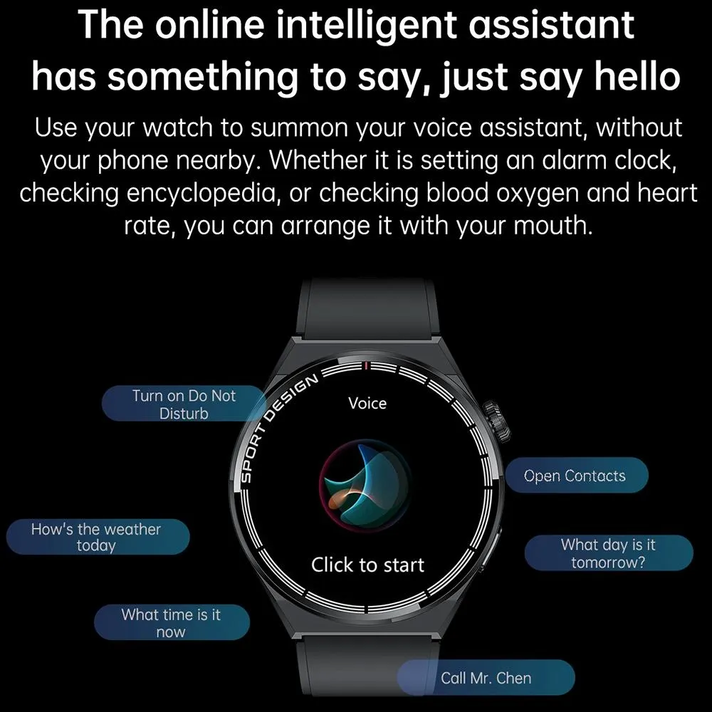 1.6 Inch Waterproof Smart Watch With Bluetooth Call & Nfc