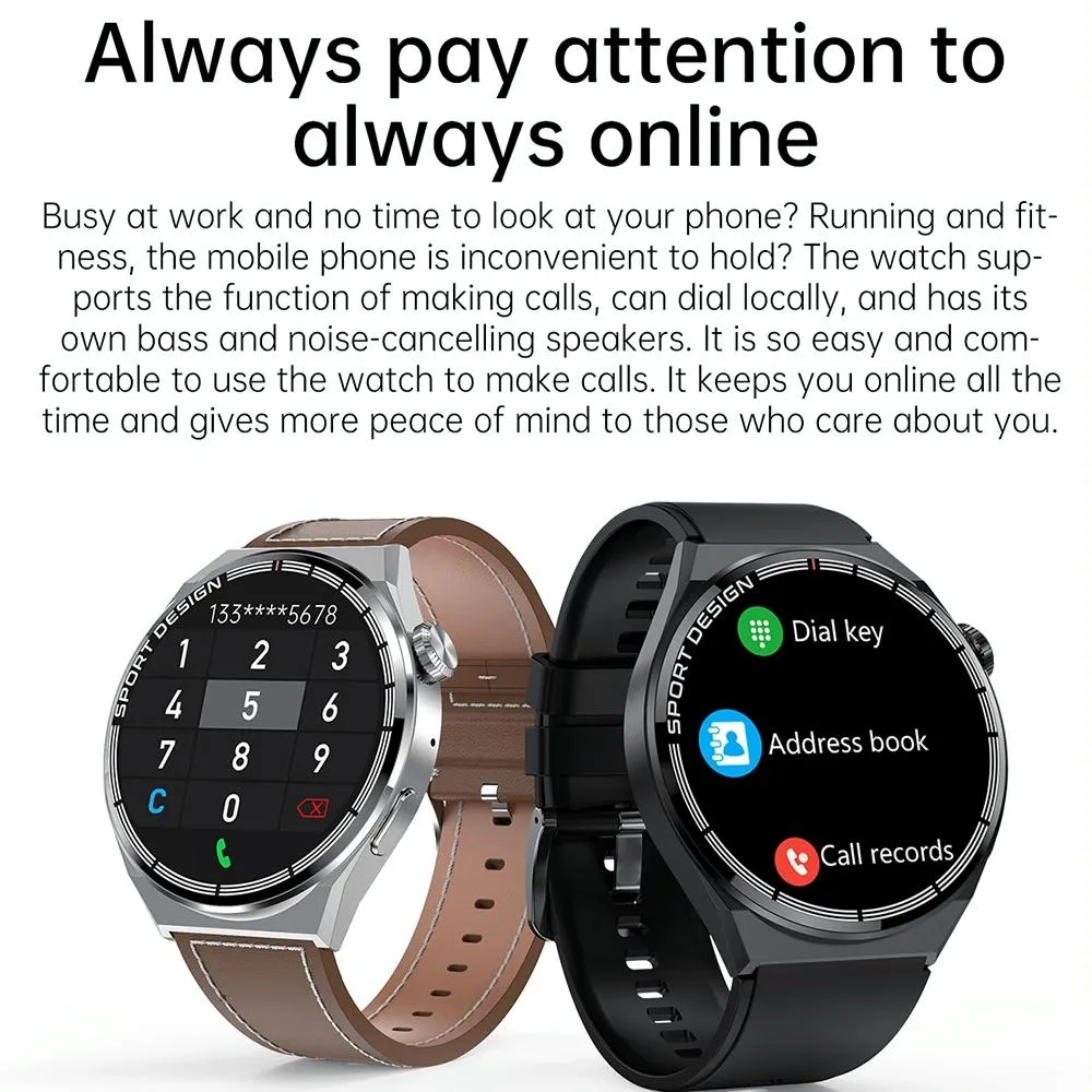 1.6 Inch Waterproof Smart Watch With Bluetooth Call & Nfc
