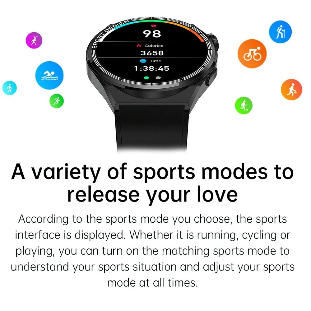 1.6 Inch Waterproof Smart Watch With Bluetooth Call & Nfc