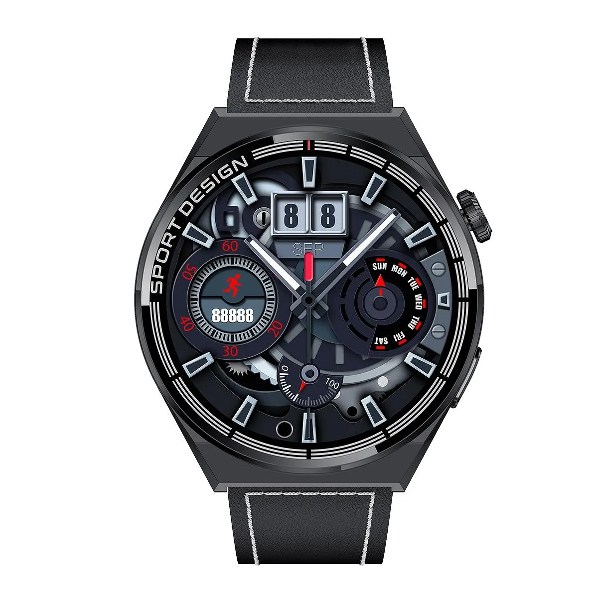 1.6 Inch Waterproof Smart Watch With Bluetooth Call & Nfc