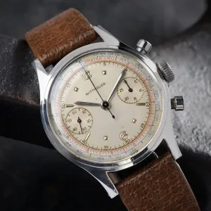 1950S WITTNAUER STEEL CHRONOGRAPH