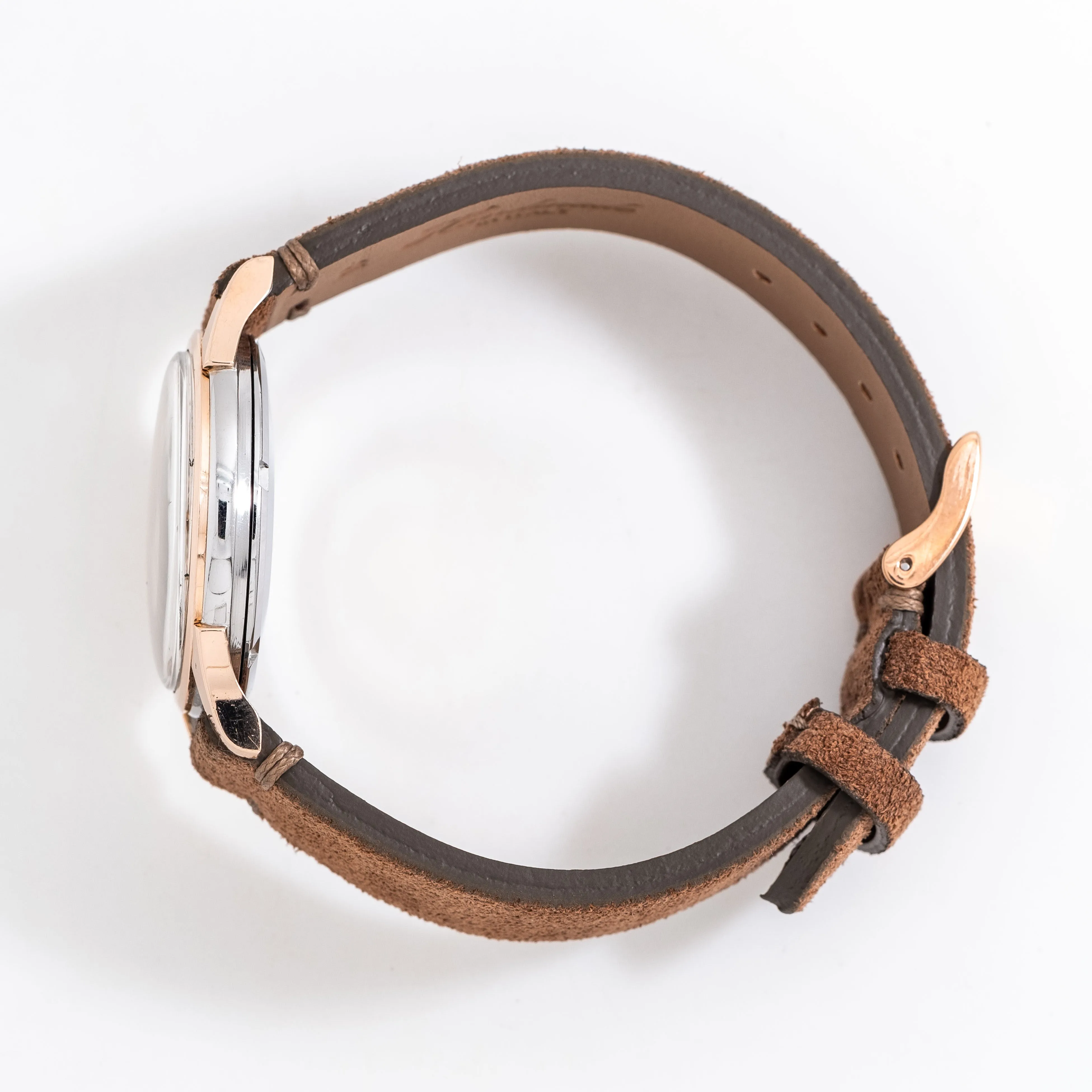 1959 Vintage Omega Constellation Date Ref. 14393 1 SC in 14k Rose Gold Cap Over Stainless Steel (# 14497)