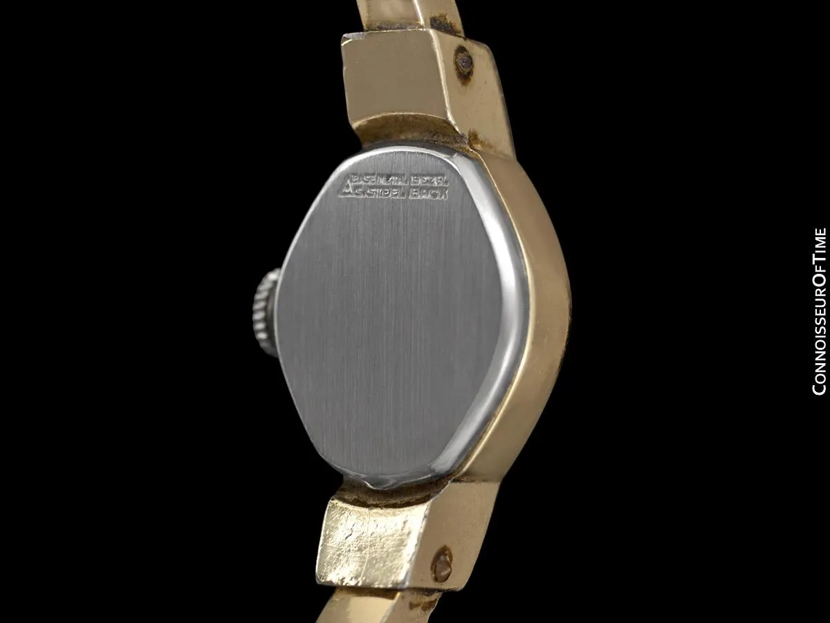 1960's Swiss Vintage Ladies Gold Plated Watch - Owned & Worn by Actress Loretta Young
