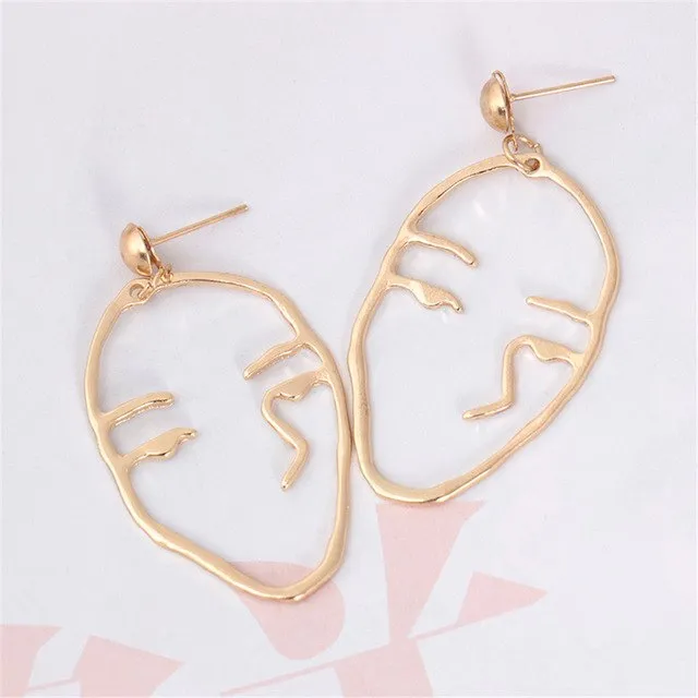1Pair Retro Art Abstract Cutout