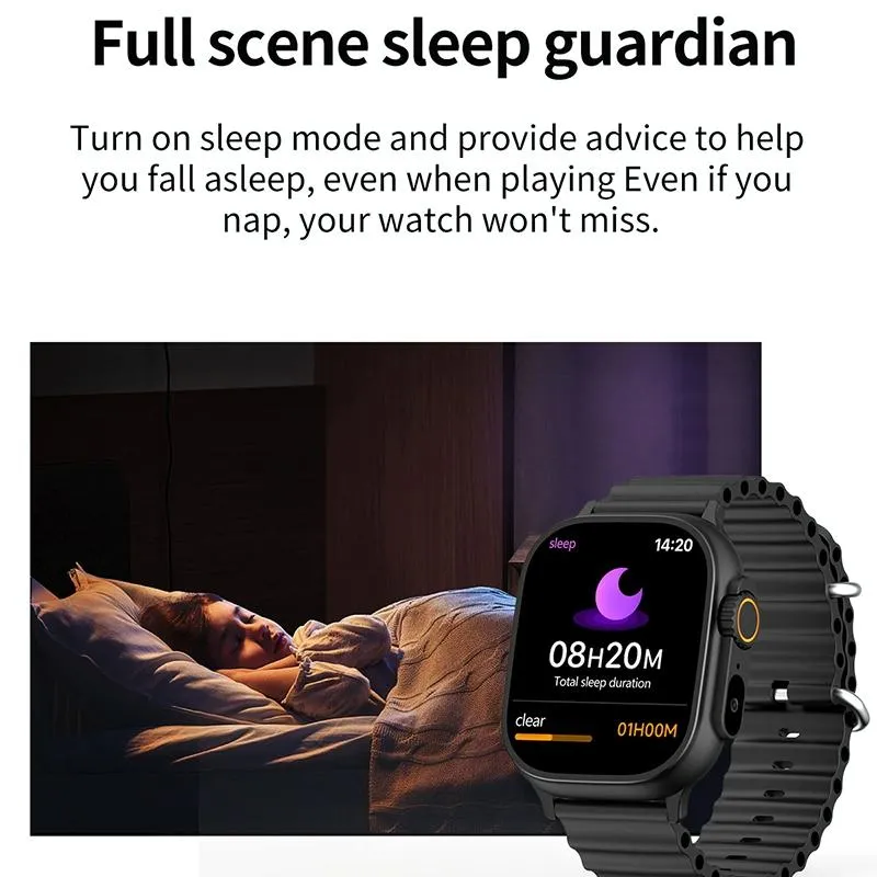 2.01 Inch Bluetooth Call Smart Watch Support Heart Rate / Blood Oxygen