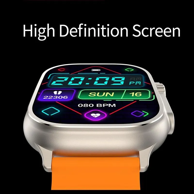 2.01 Inch Bluetooth Call Smart Watch Support Heart Rate / Blood Oxygen