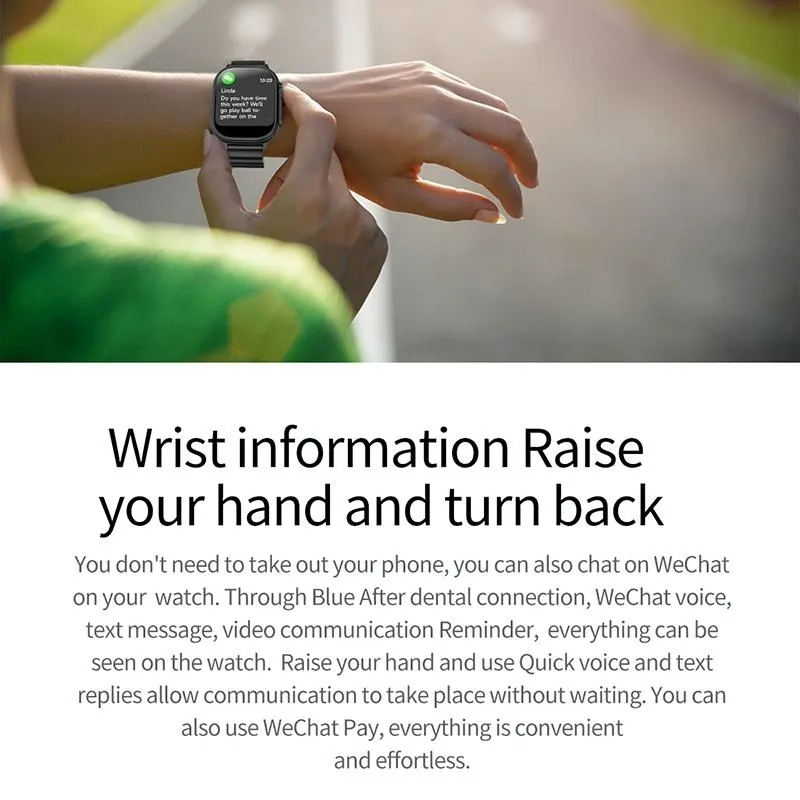 2.01 Inch Bluetooth Call Smart Watch Support Heart Rate / Blood Oxygen
