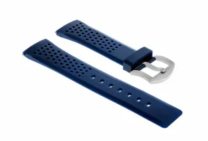 22MM SOFT RUBBER BAND STRAP FOR INVICTA RUSSIAN 1959 DIVER WATCH AUTOMATIC  BLUE