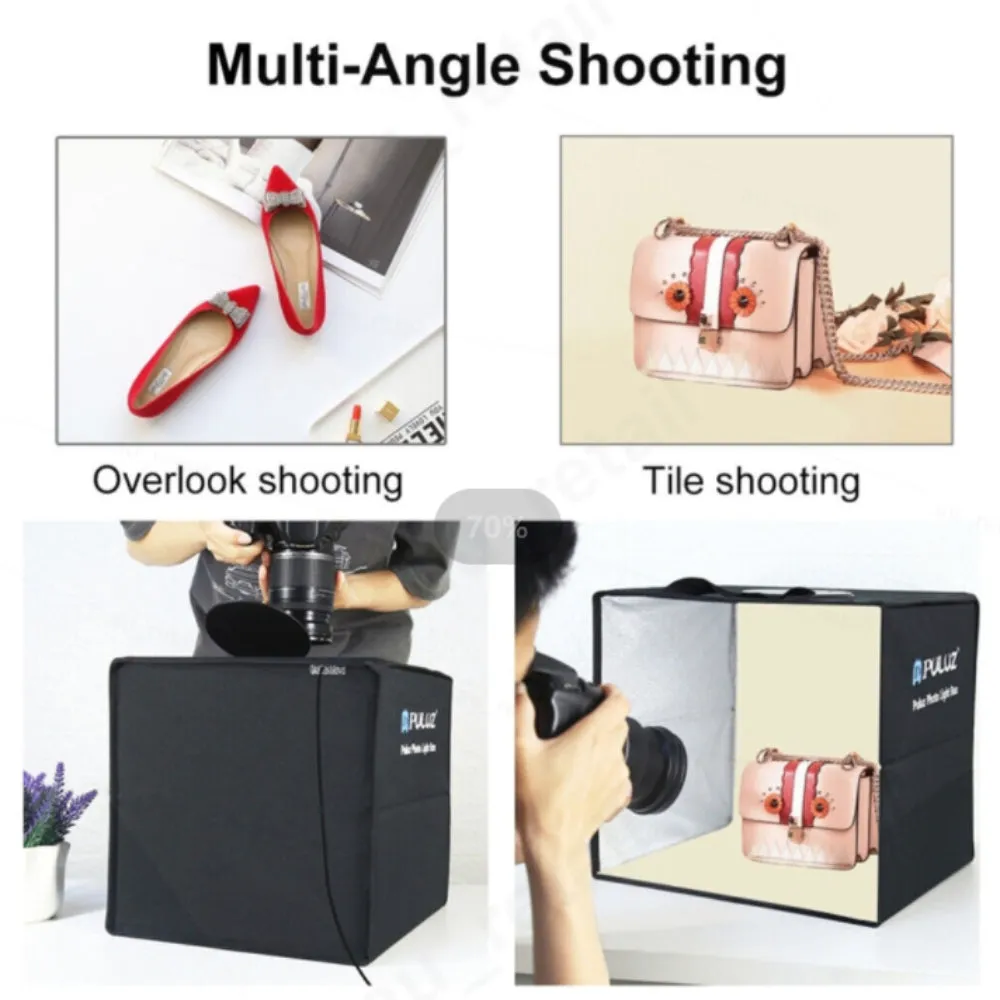 25CM Portable Photo Studio LED Light Tent Bar Cube Soft Box | Room Photography