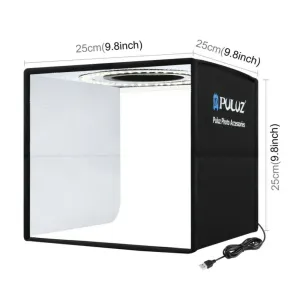 25CM Portable Photo Studio LED Light Tent Bar Cube Soft Box | Room Photography