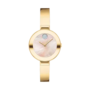 28mm Bold Bangle with Mother of Pearl Dial