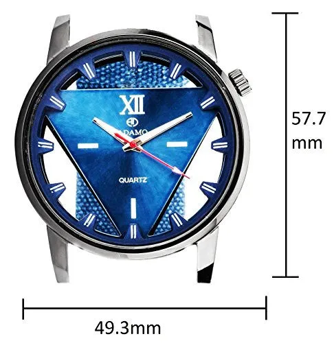 Adamo Analogue Blue Dial Men'S Watch Ad91Sl08