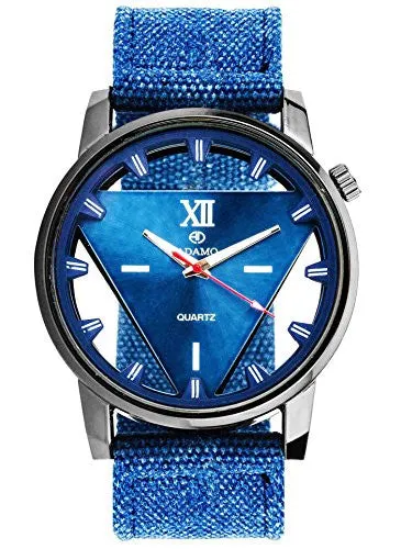 Adamo Analogue Blue Dial Men'S Watch Ad91Sl08