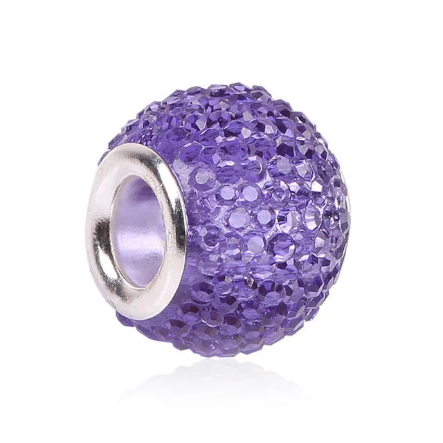AIFEILI Retail Fashion White Glass Beads Charms Fit Pandora Charms Bracelets & Necklaces For DIY Women jewerly
