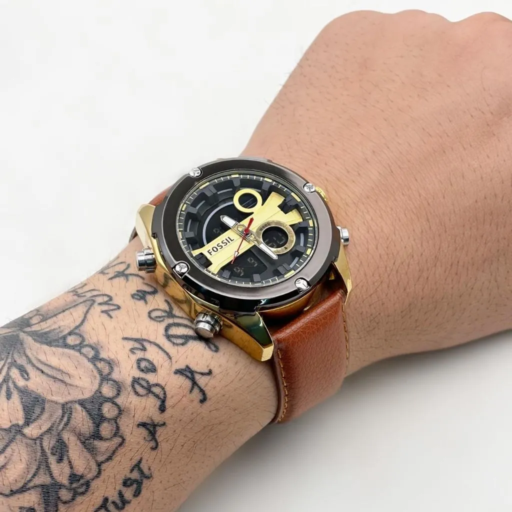 Analog Digital Chronograph Wrist Watch For Men