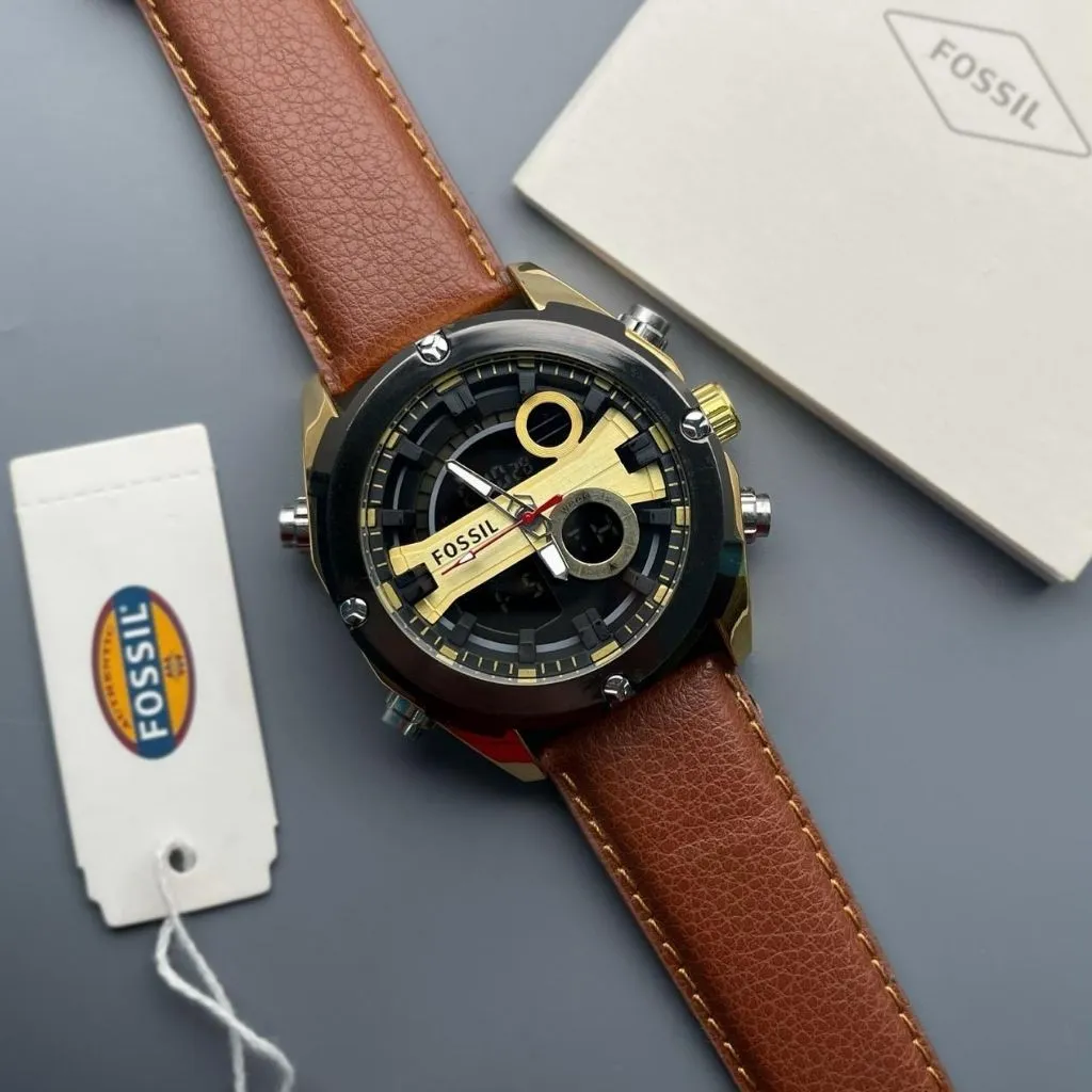 Analog Digital Chronograph Wrist Watch For Men