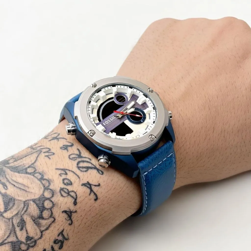 Analog Digital Chronograph Wrist Watch For Men