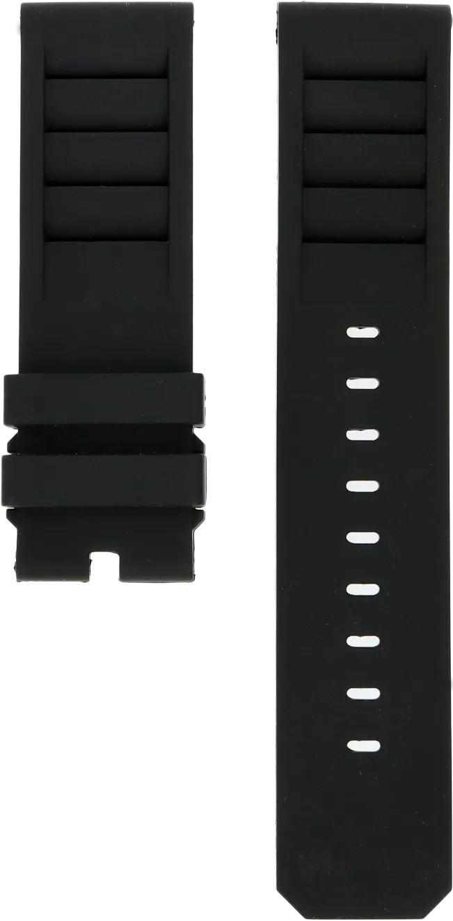 ANCON Black Rubber Strap 24mm