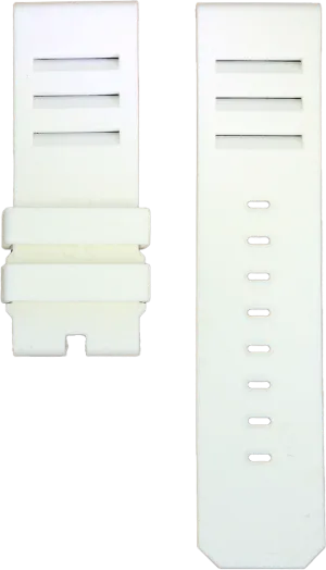 ANCON White Rubber Strap 24mm Short