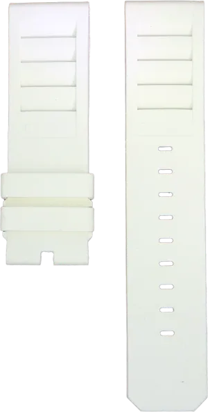 ANCON White Rubber Strap 24mm
