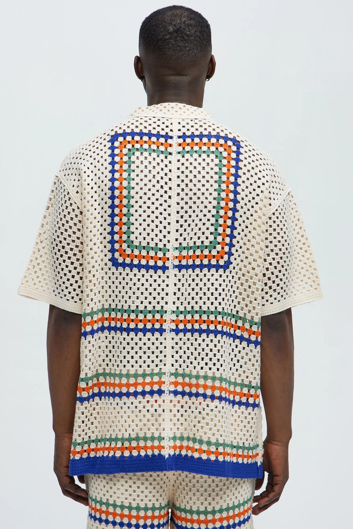 Anderson Crochet Cuban Collar - Cream/combo
