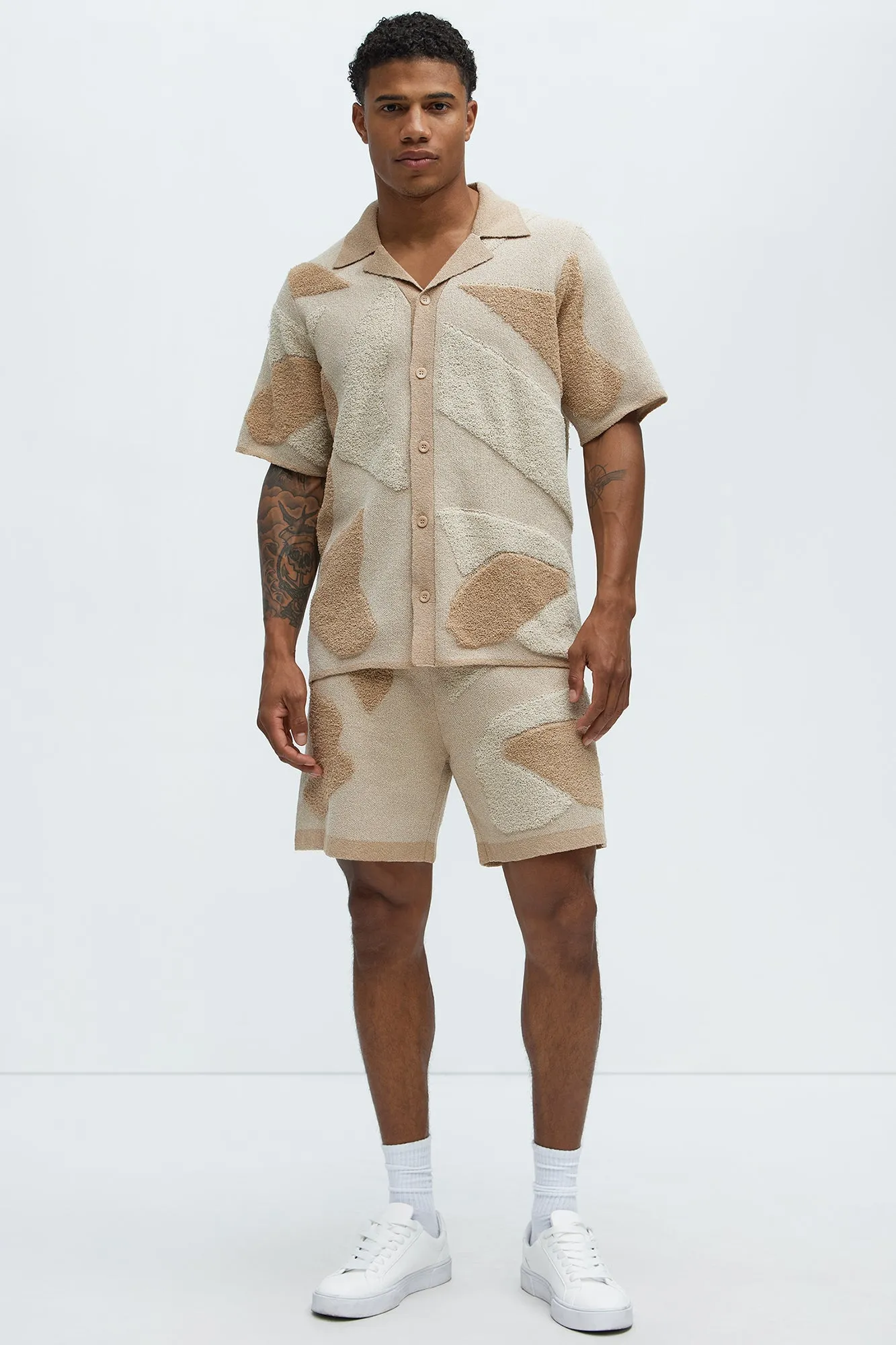 Auron Knitted Shorts - Off White
