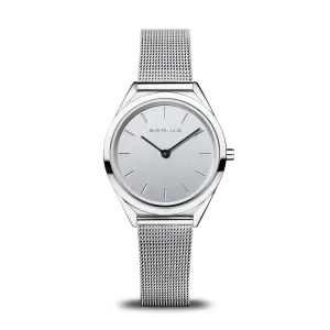 Bering Unisex Ultra Slim Stainless Steel Mesh Watch