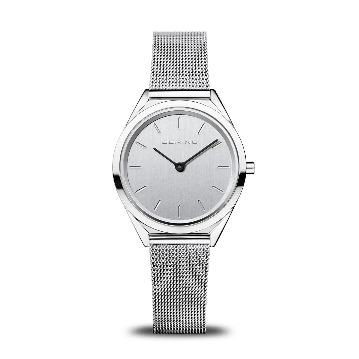 Bering Unisex Ultra Slim Stainless Steel Mesh Watch