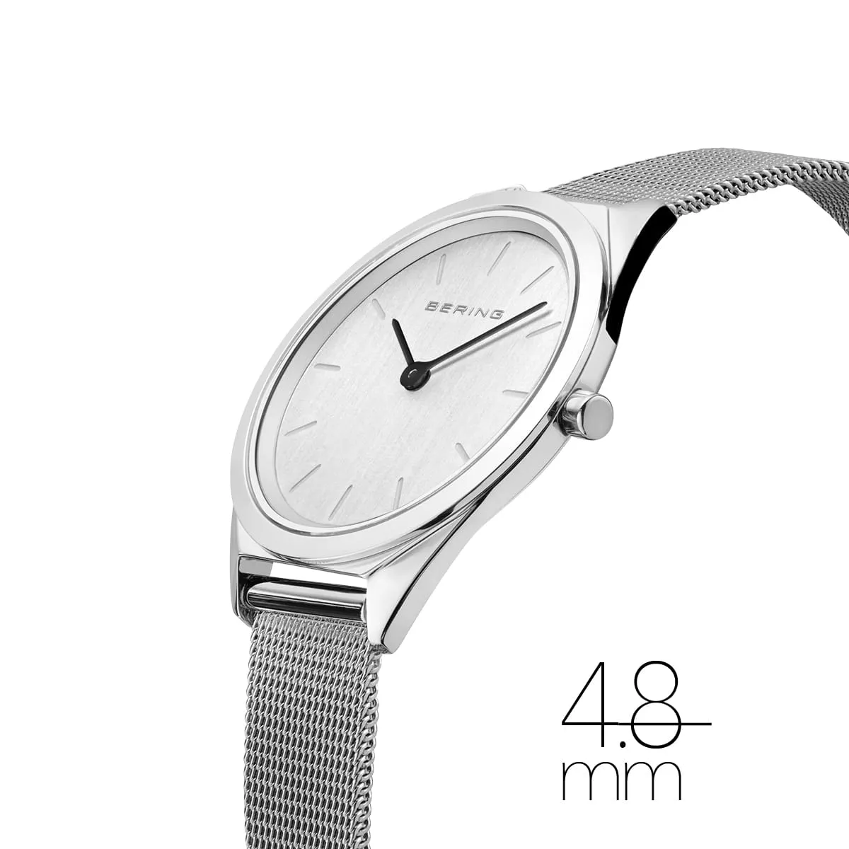 Bering Unisex Ultra Slim Stainless Steel Mesh Watch