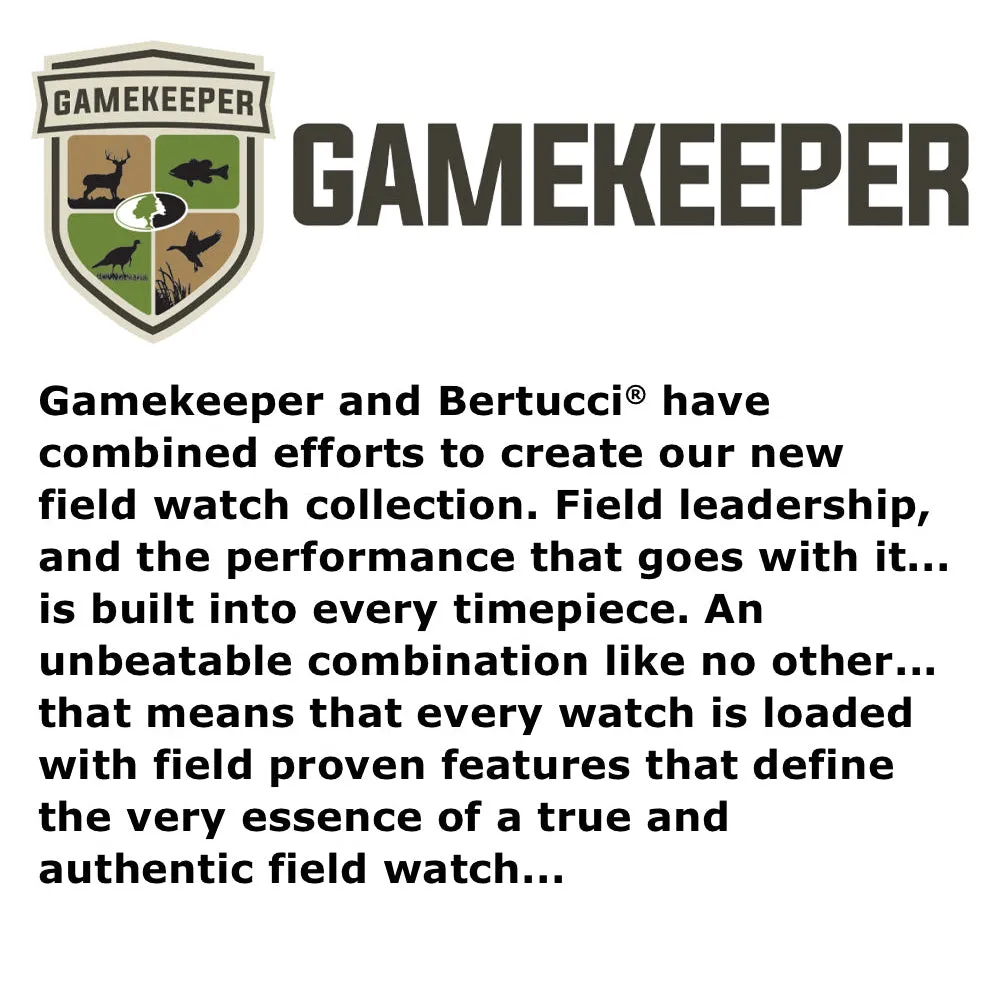 Bertucci Gamekeeper Unisex Black Nylon Band Dirt Quartz Dial Watch - 13373