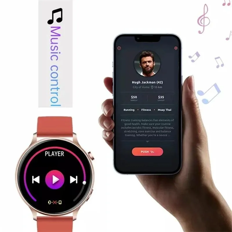 Bluetooth Smart Wristband With Heart Rate Monitor And Colour Screen