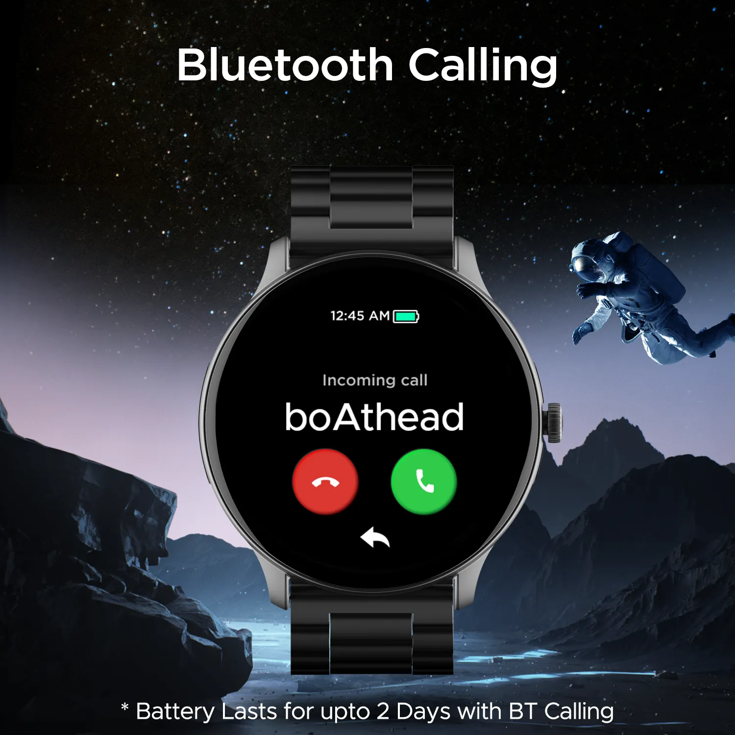 boAt Lunar Connect Pro | Premium Round Dial Smartwatch with 1.39" (3.53 cms) Big Amoled Display, Watch Face Studio, 700  Active Modes, 15 Days Of Battery Life