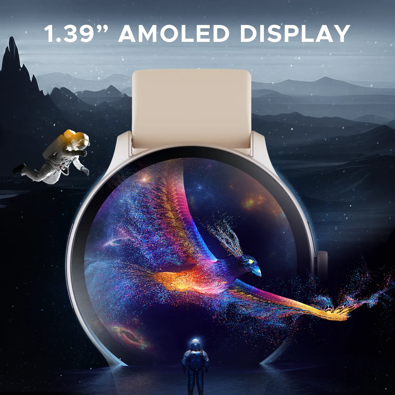 boAt Lunar Connect Pro | Premium Round Dial Smartwatch with 1.39" (3.53 cms) Big Amoled Display, Watch Face Studio, 700  Active Modes, 15 Days Of Battery Life