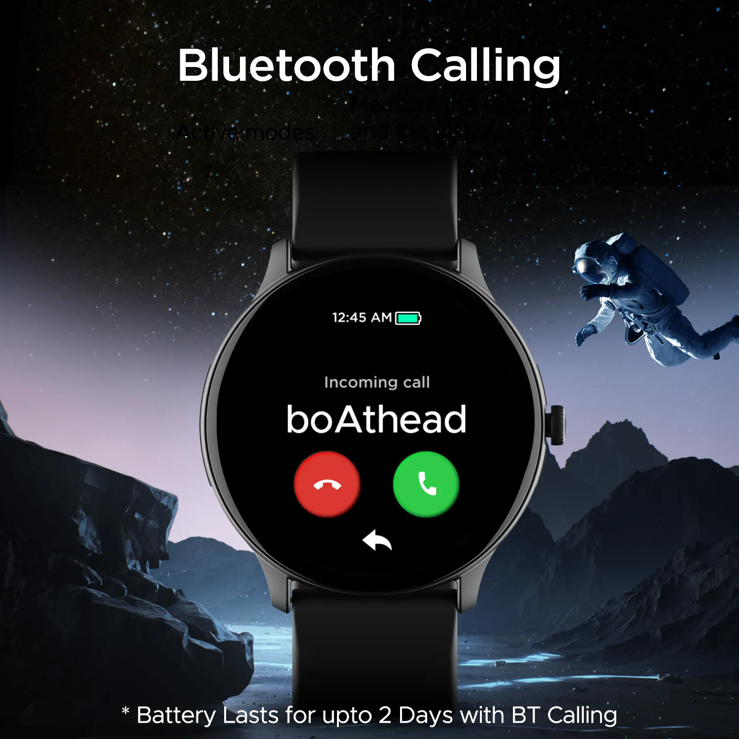 boAt Lunar Connect Pro | Premium Round Dial Smartwatch with 1.39" (3.53 cms) Big Amoled Display, Watch Face Studio, 700  Active Modes, 15 Days Of Battery Life