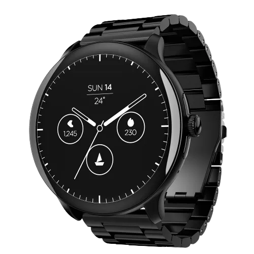 boAt Lunar Connect Pro | Premium Round Dial Smartwatch with 1.39" (3.53 cms) Big Amoled Display, Watch Face Studio, 700  Active Modes, 15 Days Of Battery Life