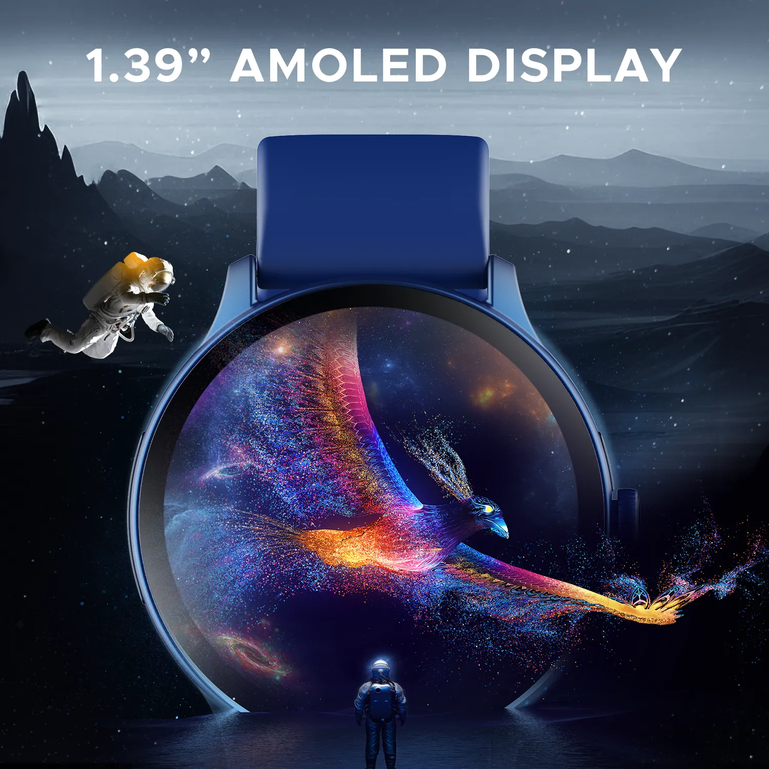 boAt Lunar Connect Pro | Premium Round Dial Smartwatch with 1.39" (3.53 cms) Big Amoled Display, Watch Face Studio, 700  Active Modes, 15 Days Of Battery Life