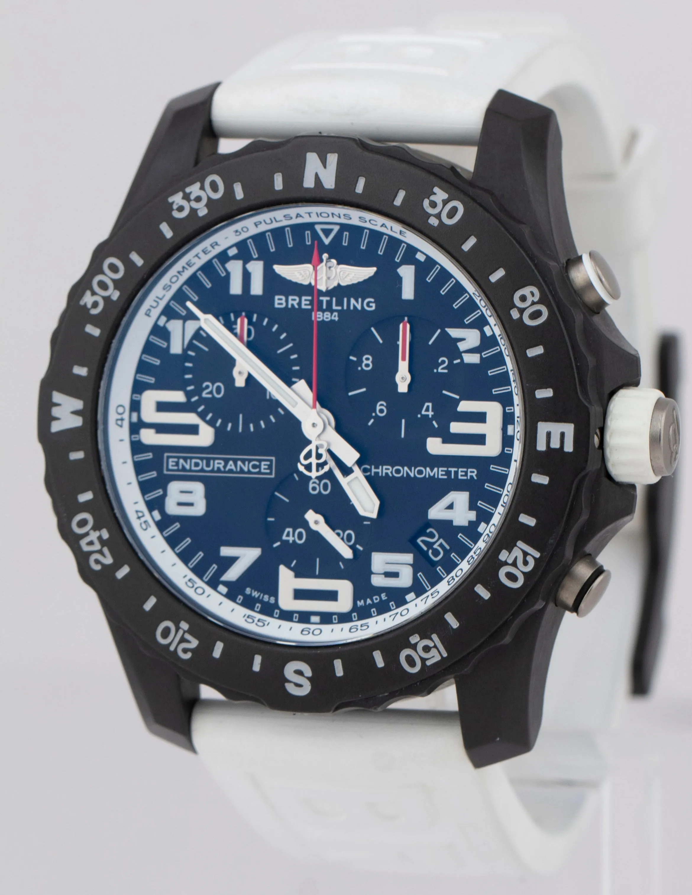 Breitling Endurance Pro 44 White Black Breitlight X82310 Watch X82310A71B1S1 B P