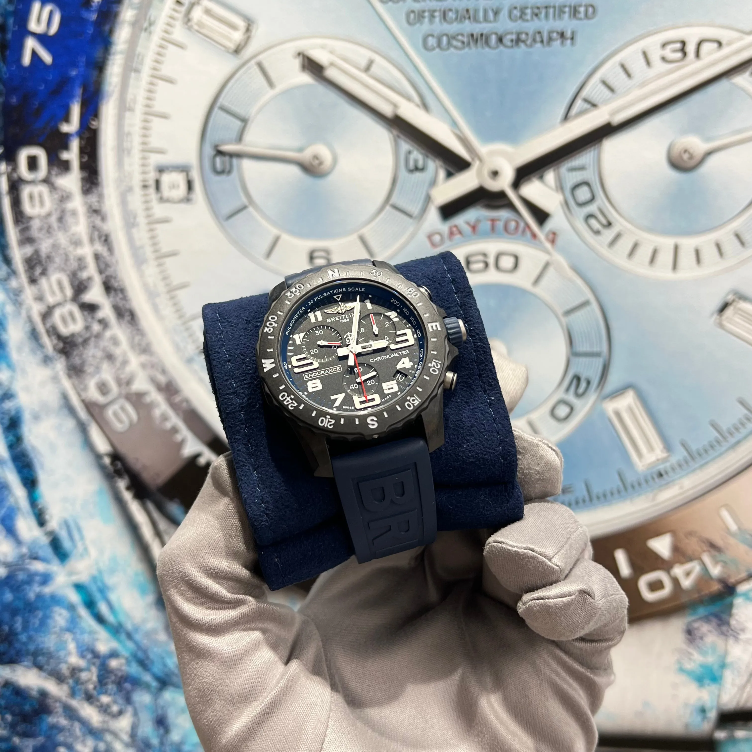 Breitling Endurance Pro X82310 Black/Blue 44mm 2021 Full Set Watch
