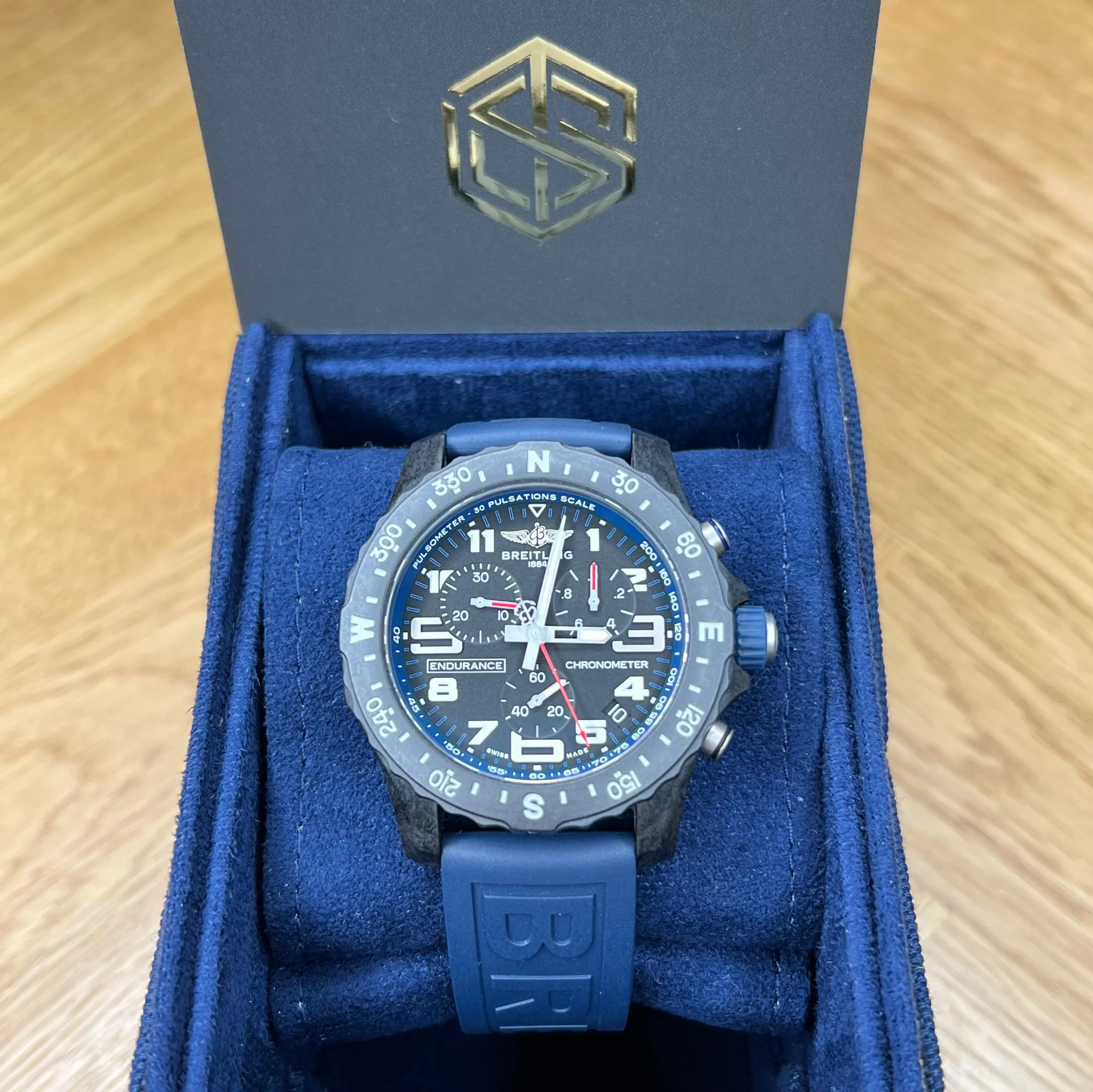 Breitling Endurance Pro X82310 Black/Blue 44mm 2021 Full Set Watch
