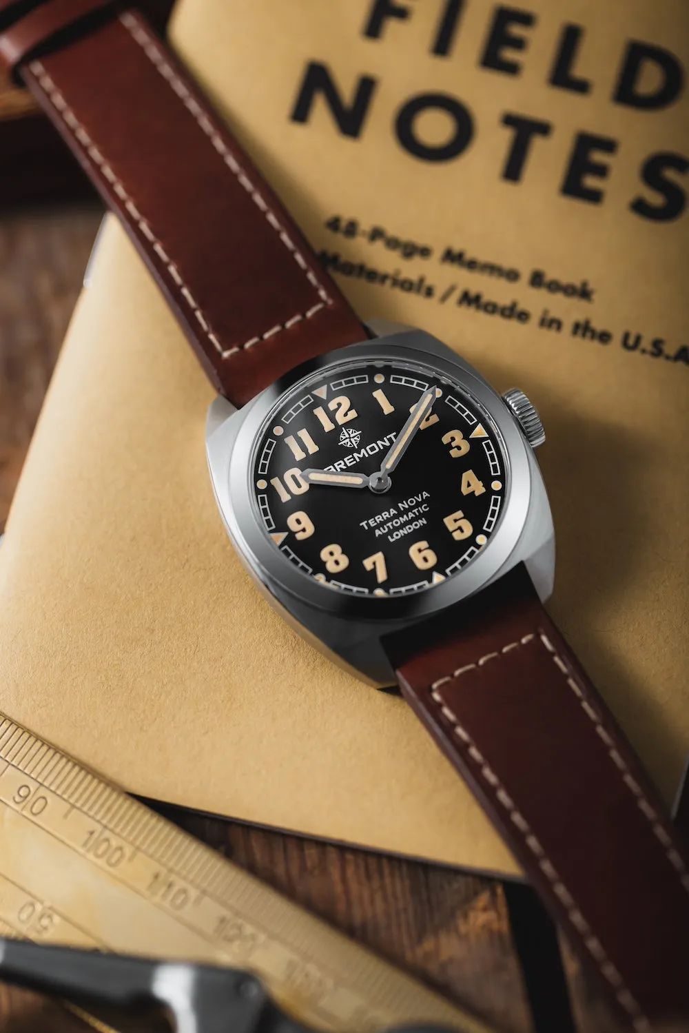 Bremont Terra Nova 38 Black Leather